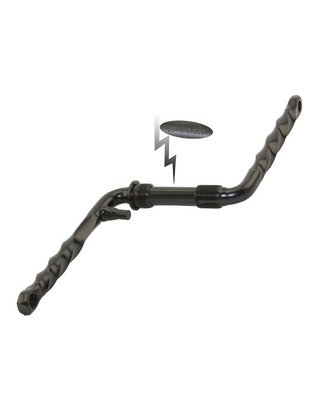 Lowrider Twisted One/Piece Crank 6 1/2" (165mm) Black.